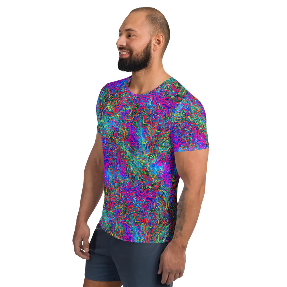 Electric Marmalade on Men's Athletic T-Shirt — Left