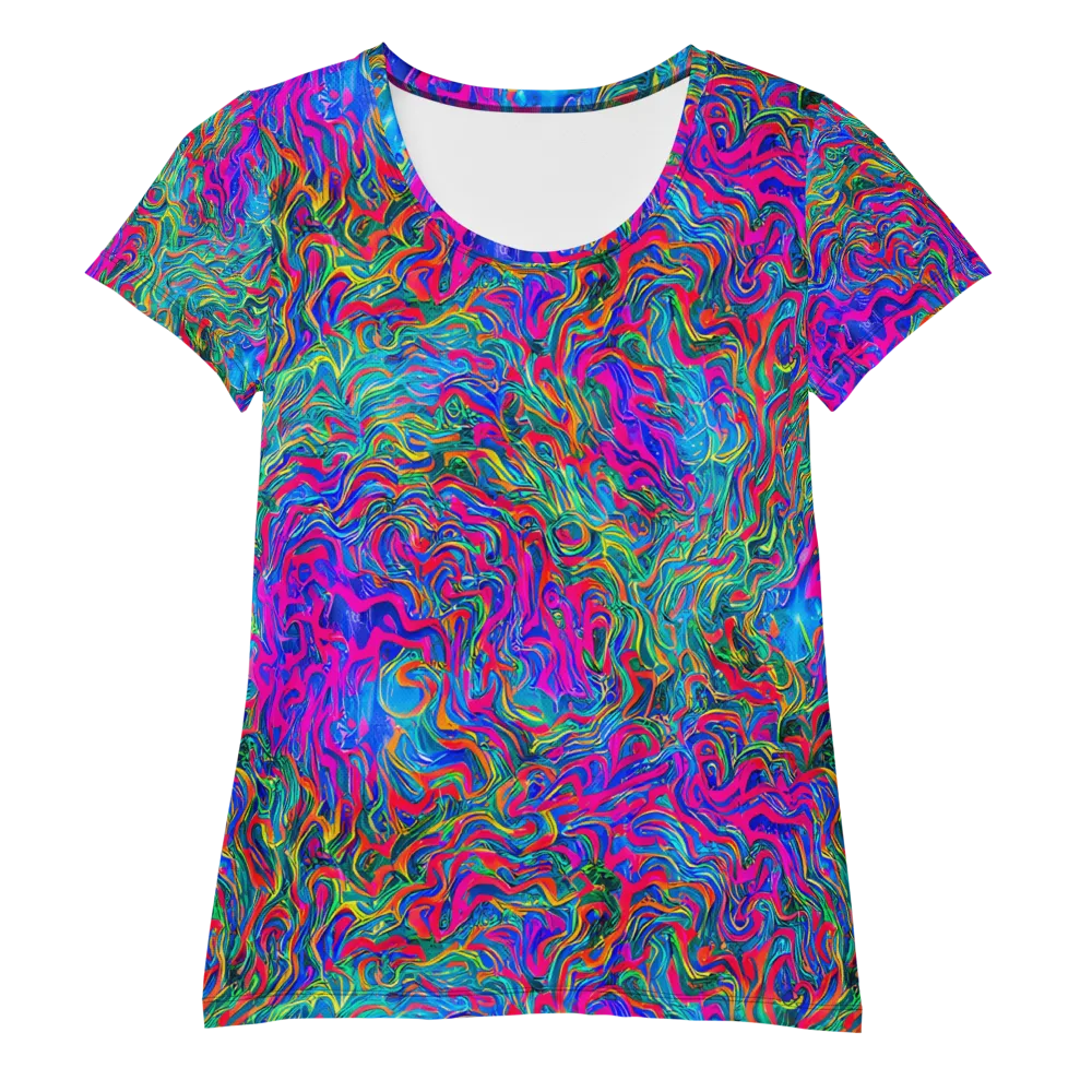 Electric Marmalade on Women's Athletic T-Shirt — Front
