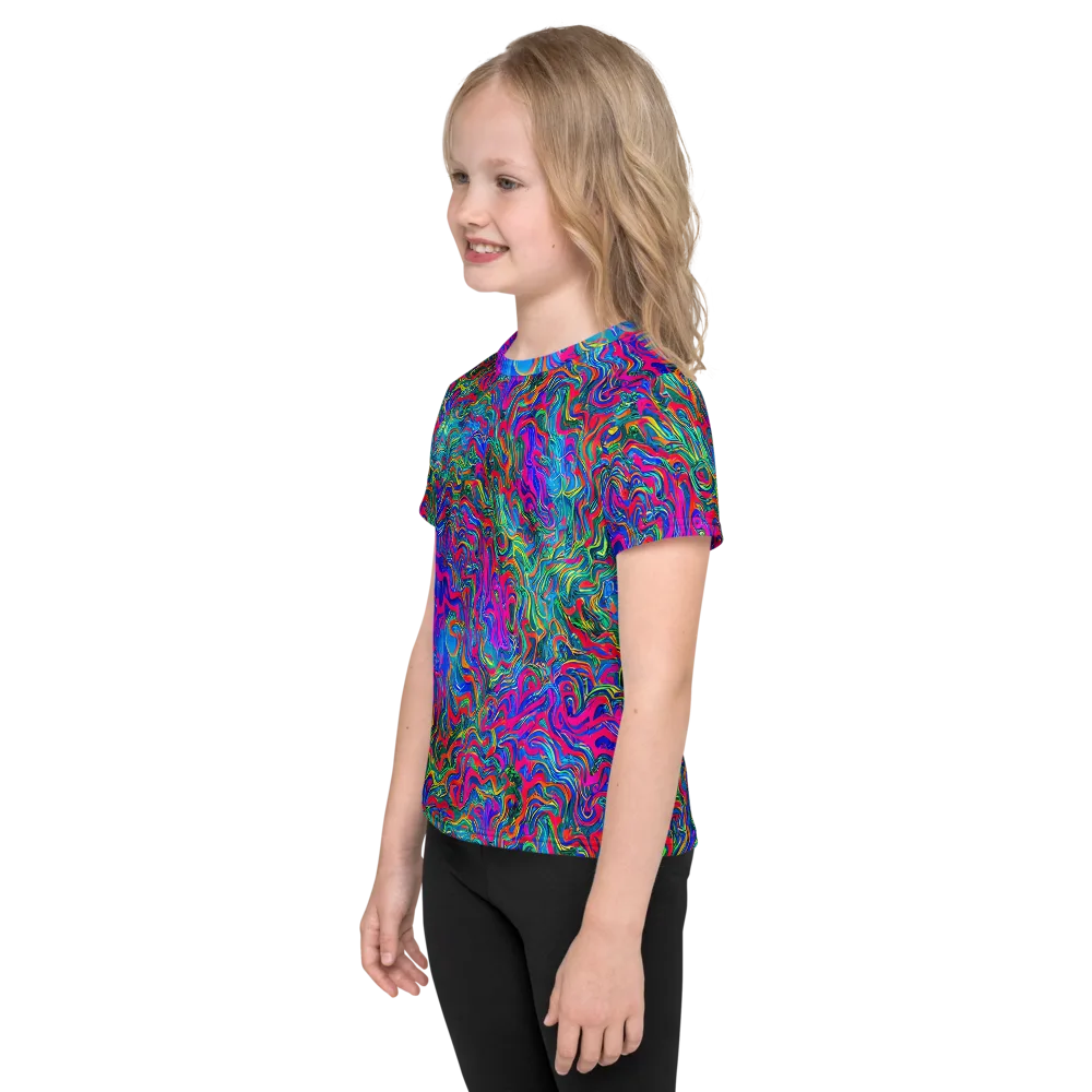 Electric Marmalade on Kids Crew Neck T-Shirt — Left