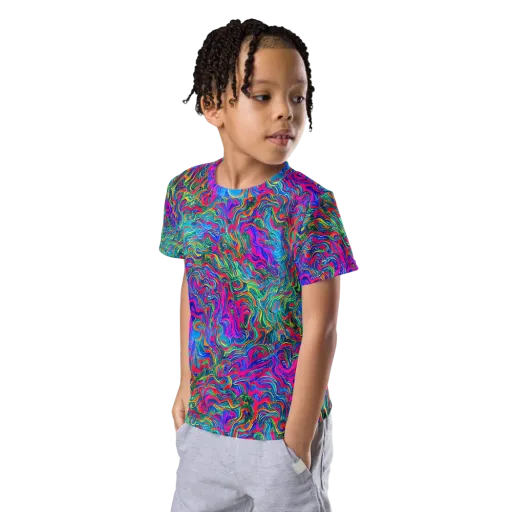 Electric Marmalade on a Kids Crew Neck T-Shirt