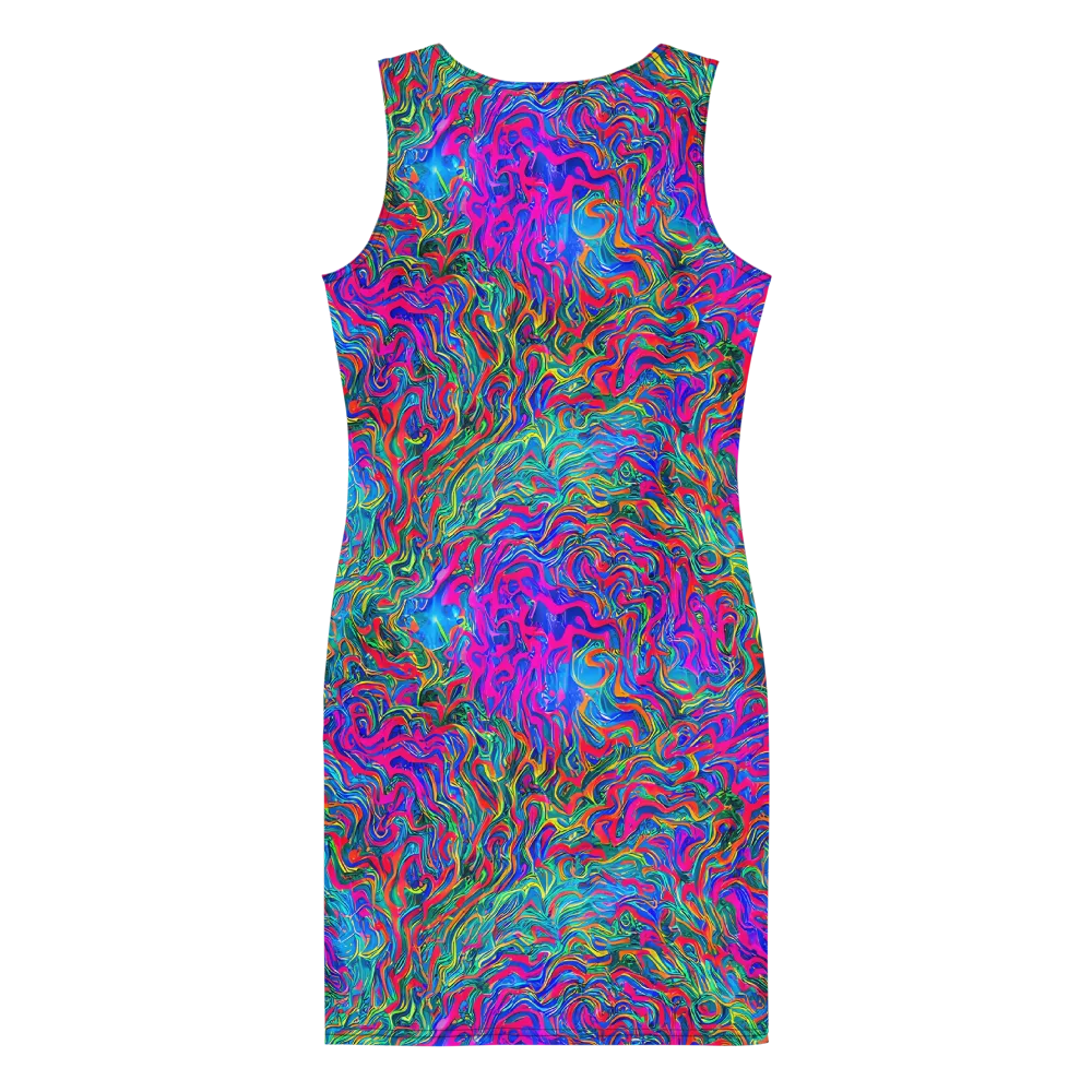 Electric Marmalade on Bodycon Dress — Back