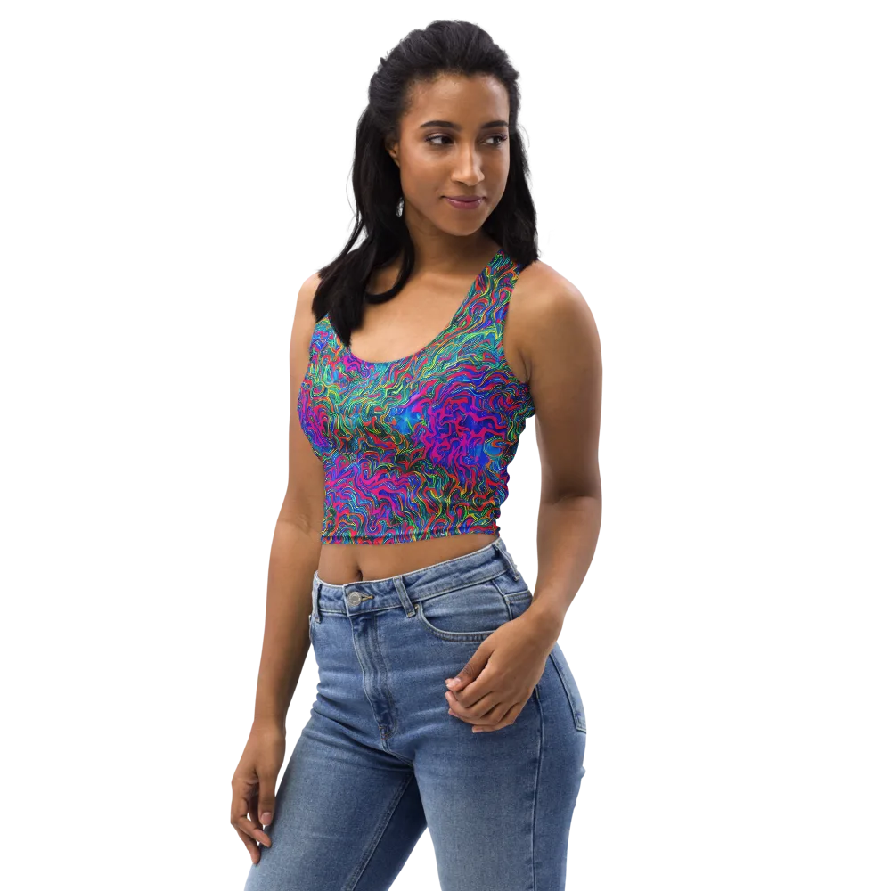 Electric Marmalade on Crop Top — Left Front