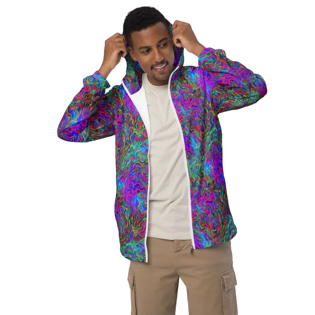 Electric Marmalade on Men's Windbreaker — Front