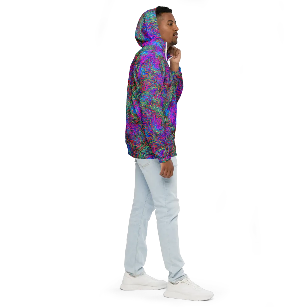 Electric Marmalade on Men's Windbreaker — Right