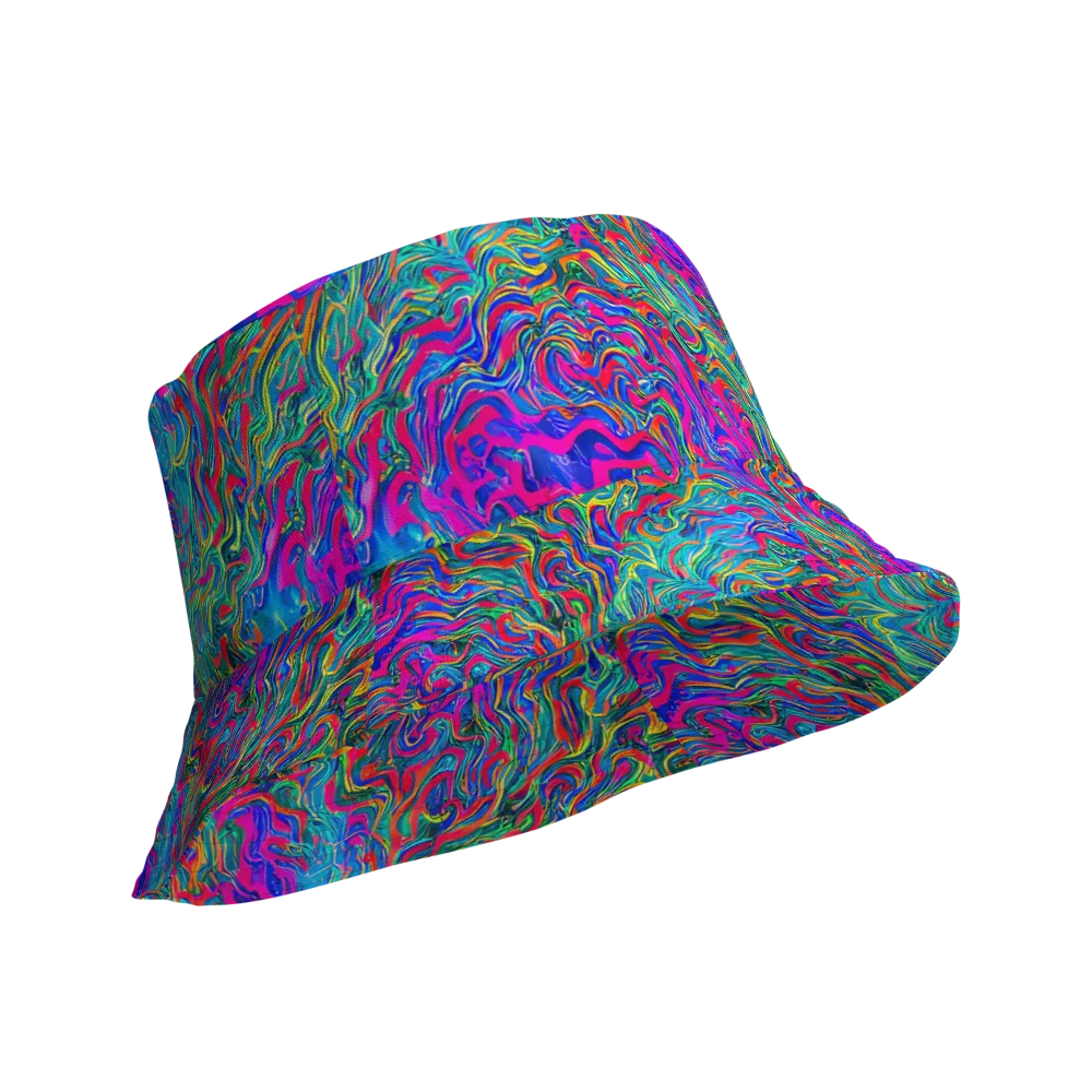 Electric Marmalade on Reversible Bucket Hat — Product details Outside