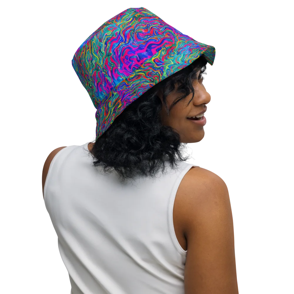 Electric Marmalade on Reversible Bucket Hat — Right Outside
