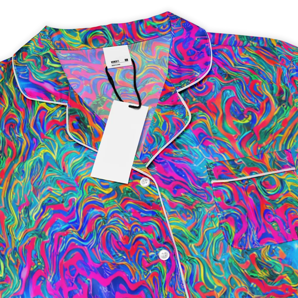 Electric Marmalade on Women's Short Sleeve Pajama Top — Product details
