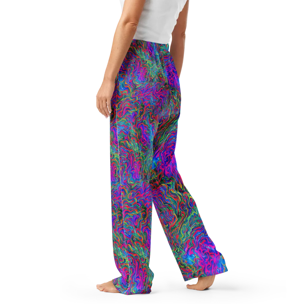 Electric Marmalade on Women's Pajama Pants — Left