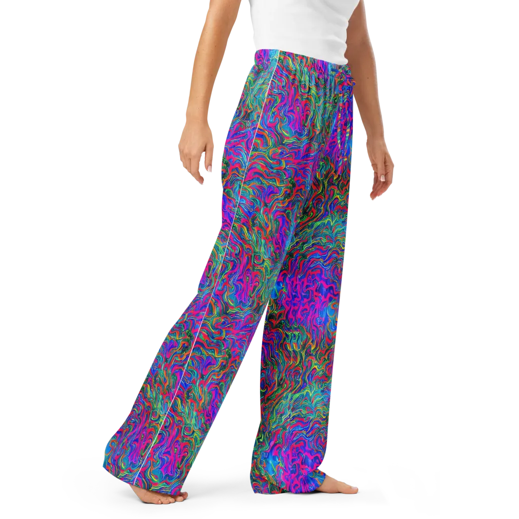 Electric Marmalade on Women's Pajama Pants — Right Front