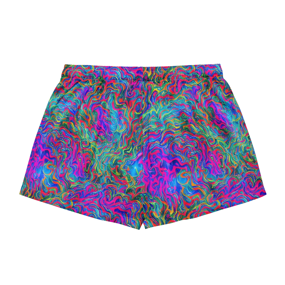Electric Marmalade on Women's Pajama Shorts — Back