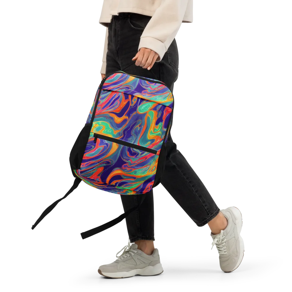 Colorwave Riot on Utility Backpack — Front