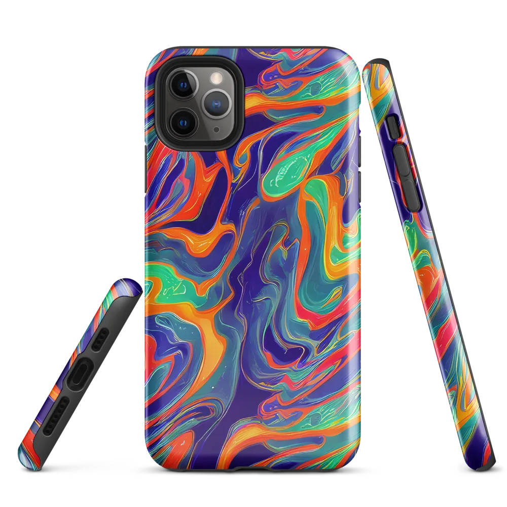 Colorwave Riot on Tough Case for iPhone® — Front