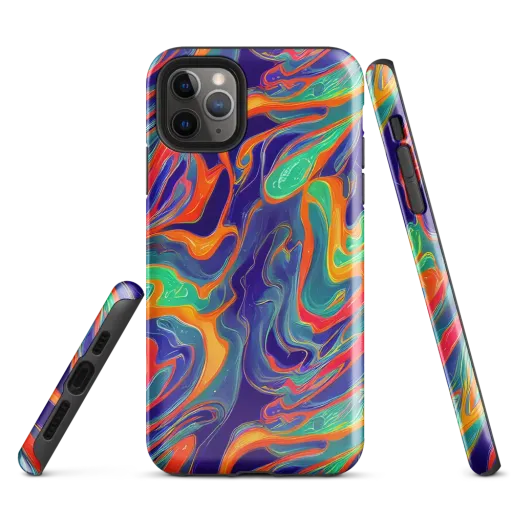 Colorwave Riot on a Tough Case for iPhone®