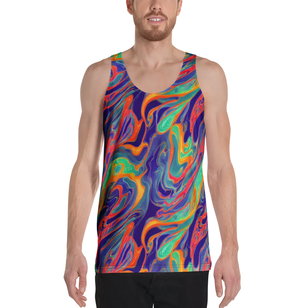Colorwave Riot on Men's Tank Top — Front