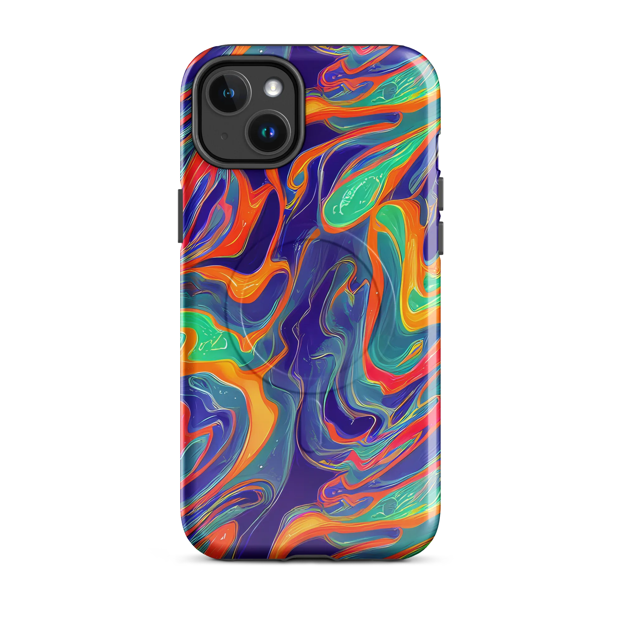 Colorwave Riot on MagSafe Tough Case for iPhone® — Front