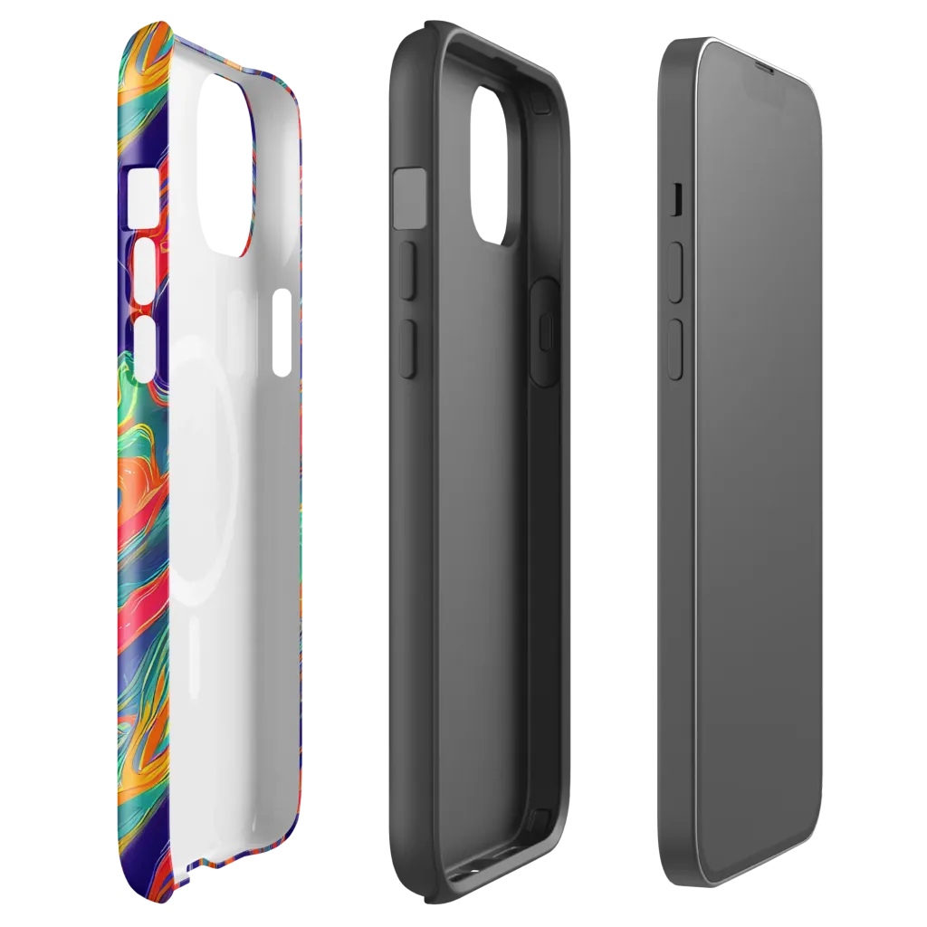 Colorwave Riot on MagSafe Tough Case for iPhone® — Front