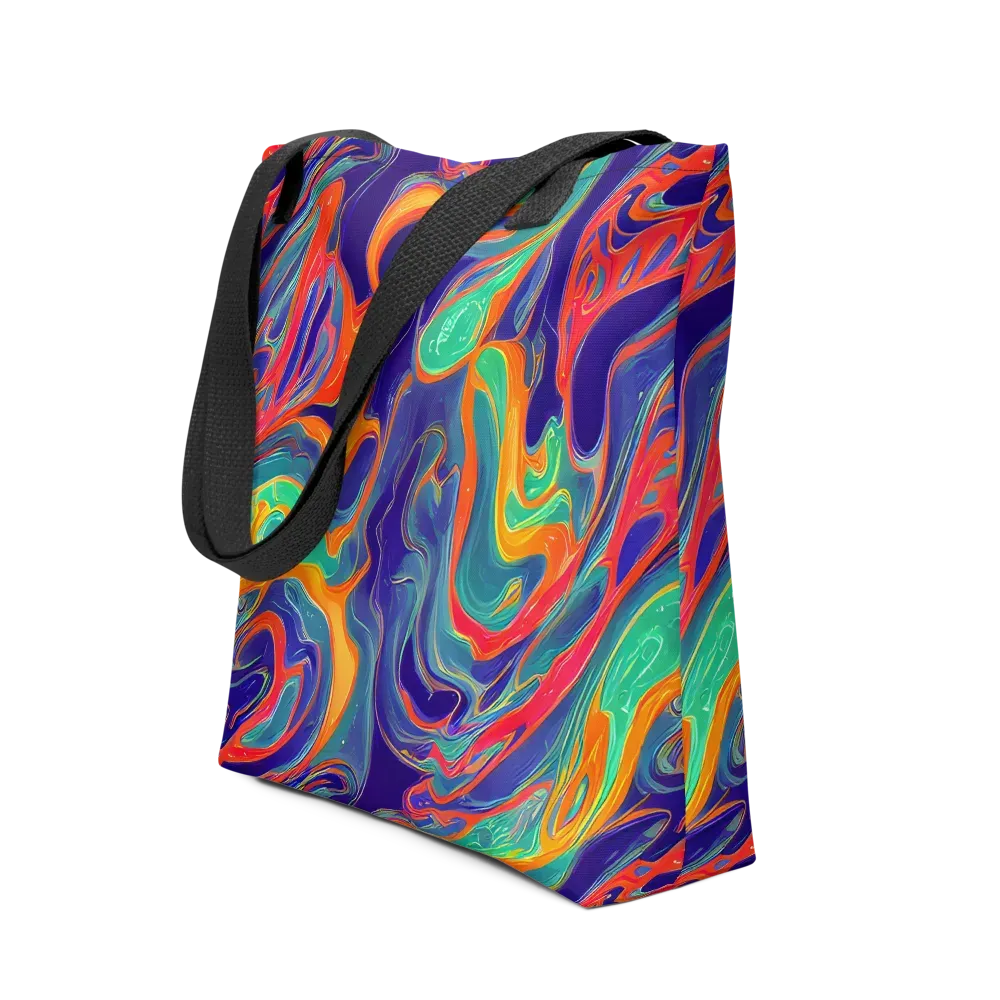 Colorwave Riot on Tote Bag — Front