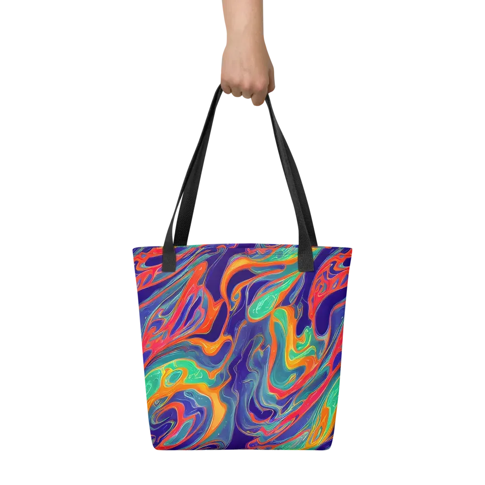 Colorwave Riot on Tote Bag — Front