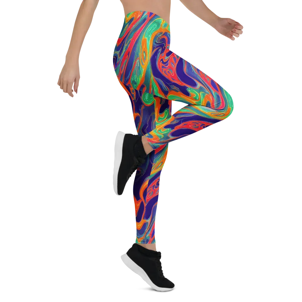 Colorwave Riot on Leggings — Right