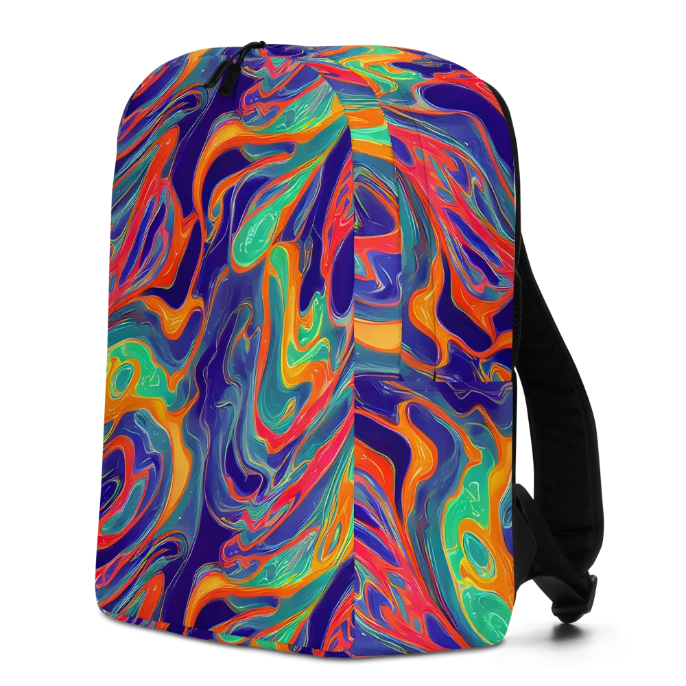 Colorwave Riot on Minimalist Backpack — Left