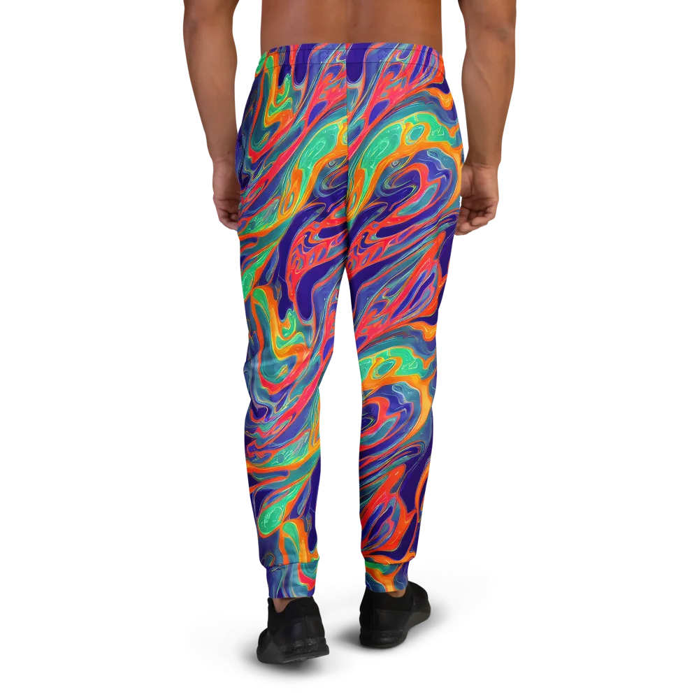 Colorwave Riot on Men's Joggers — Back