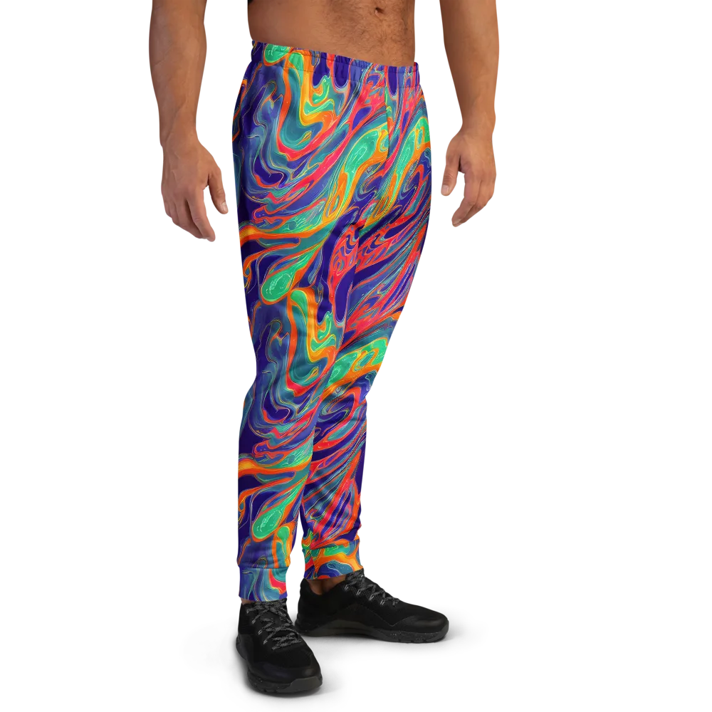 Colorwave Riot on Men's Joggers — Right