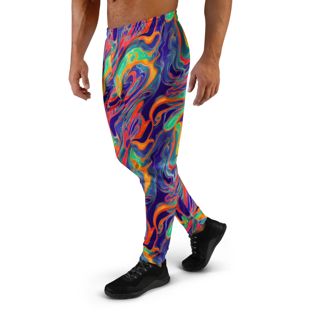 Colorwave Riot on Men's Joggers — Left
