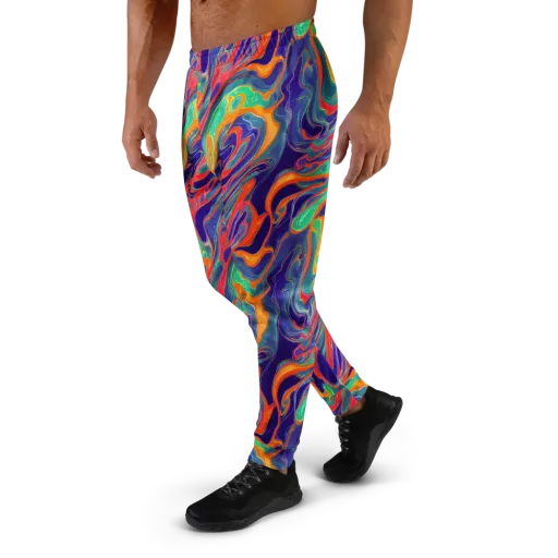 Colorwave Riot on a Men's Joggers
