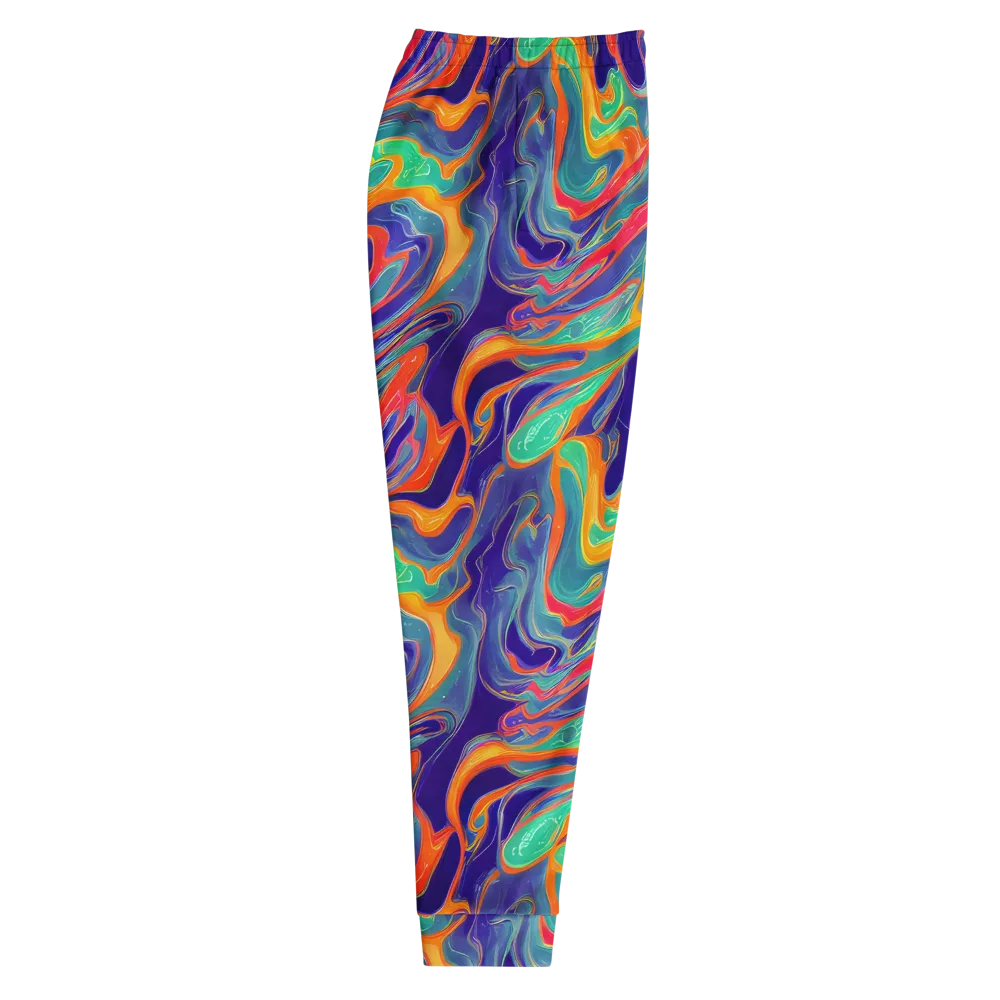Colorwave Riot on Men's Joggers — Right