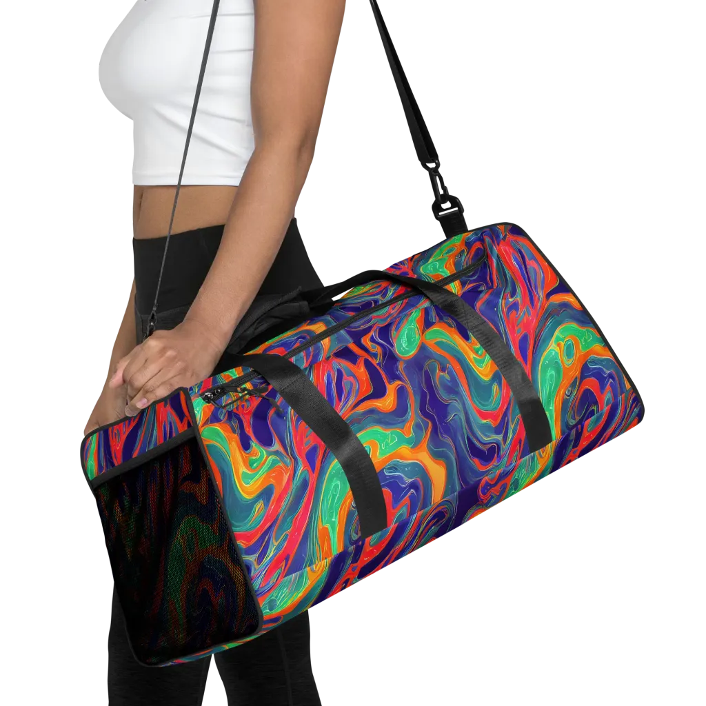 Colorwave Riot on Duffle Bag — Front