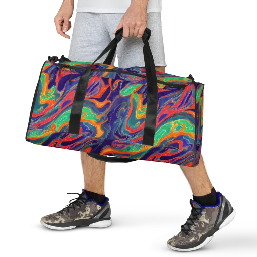 Colorwave Riot on a Duffle Bag