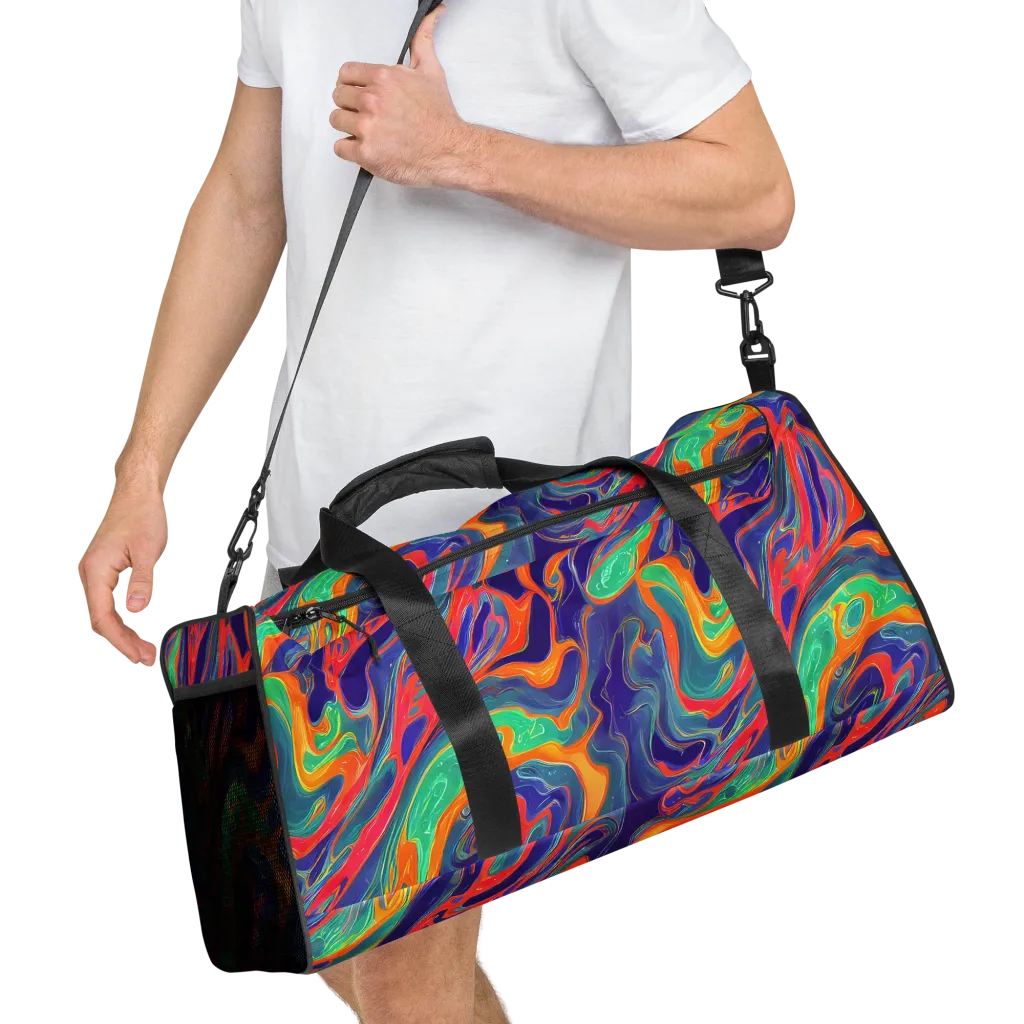 Colorwave Riot on Duffle Bag — Right Front