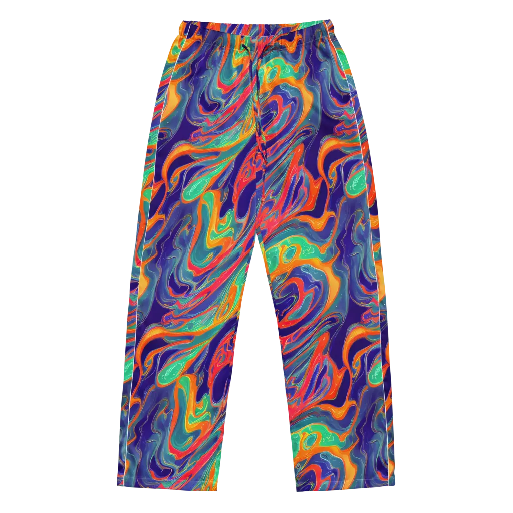 Colorwave Riot on Women's Pajama Pants — Front