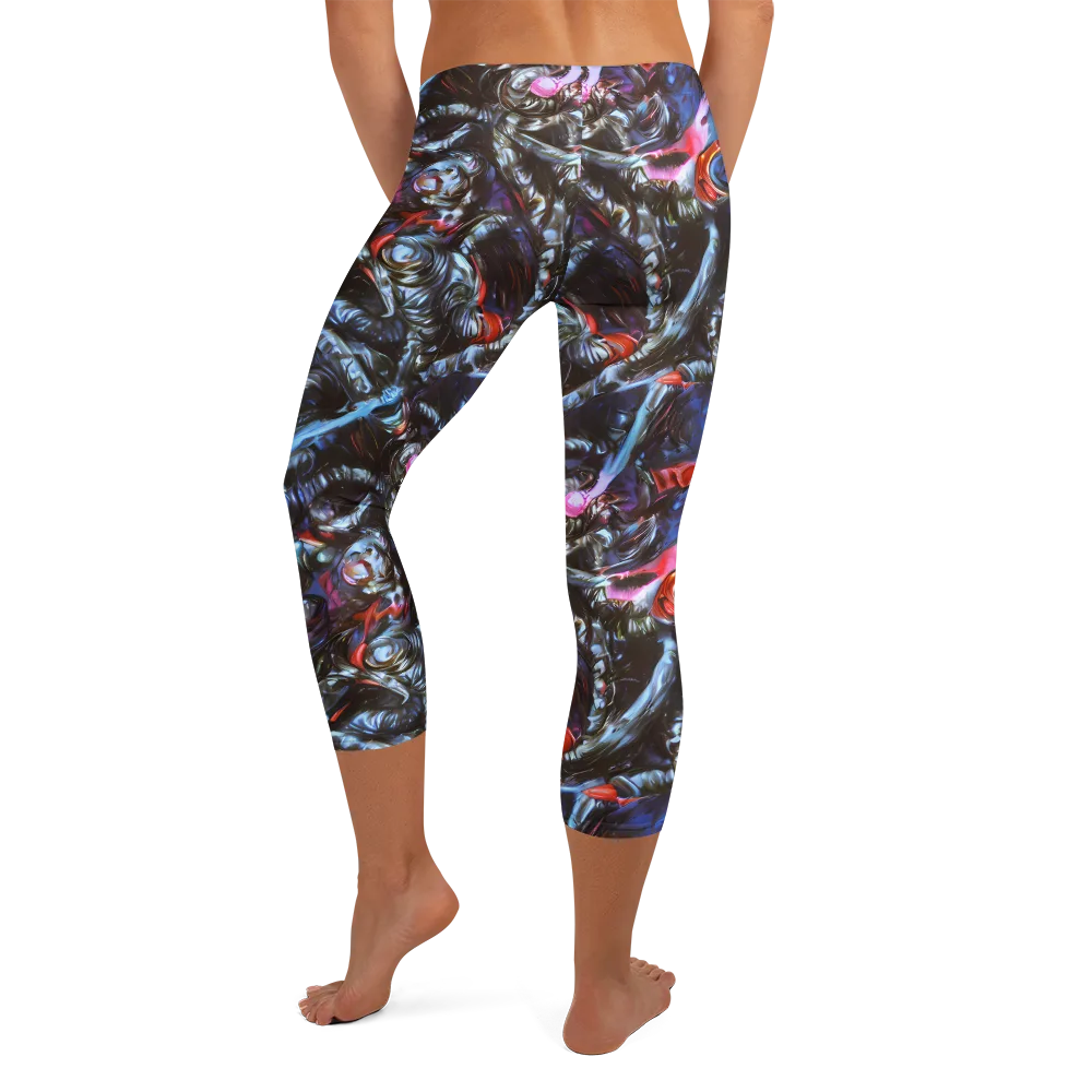 Blackwater Riot on Capri Leggings — Back