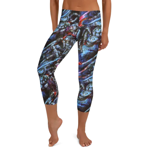 Blackwater Riot on a Capri Leggings