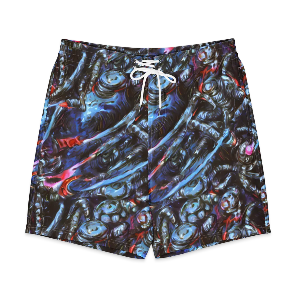 Blackwater Riot on Men's Board Shorts — Front