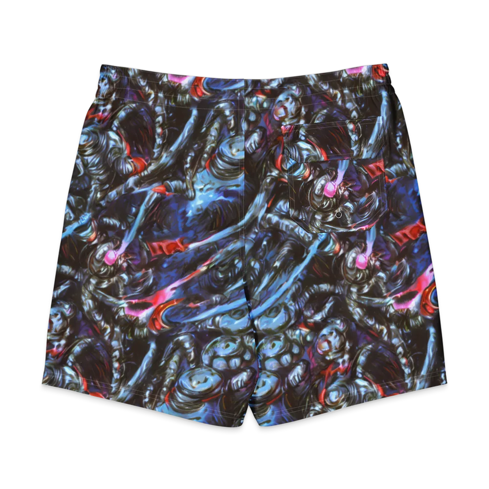 Blackwater Riot on Men's Board Shorts — Back