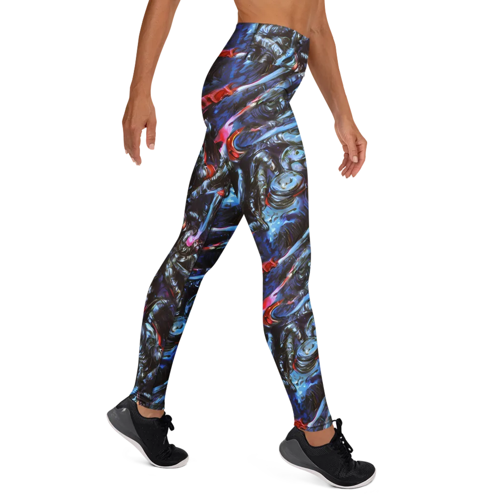 Blackwater Riot on Yoga Leggings — Right