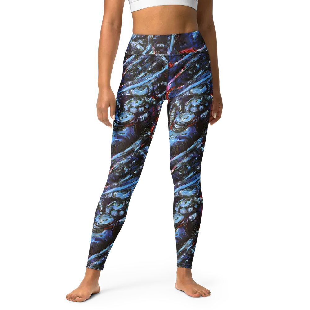Blackwater Riot on Yoga Leggings — Front