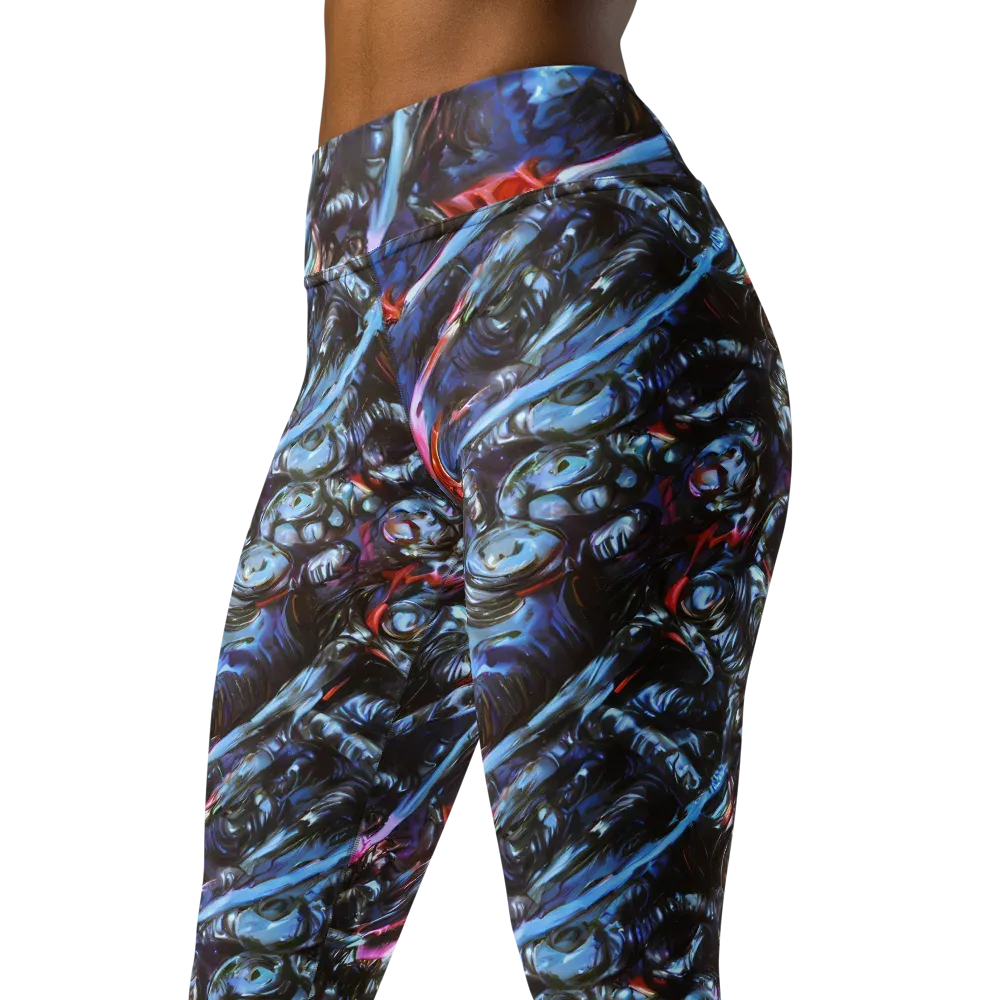 Blackwater Riot on Yoga Leggings — Left Front