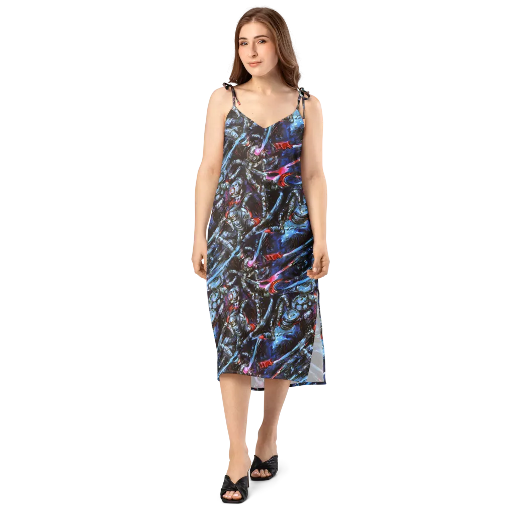 Blackwater Riot on Slip Dress — Front