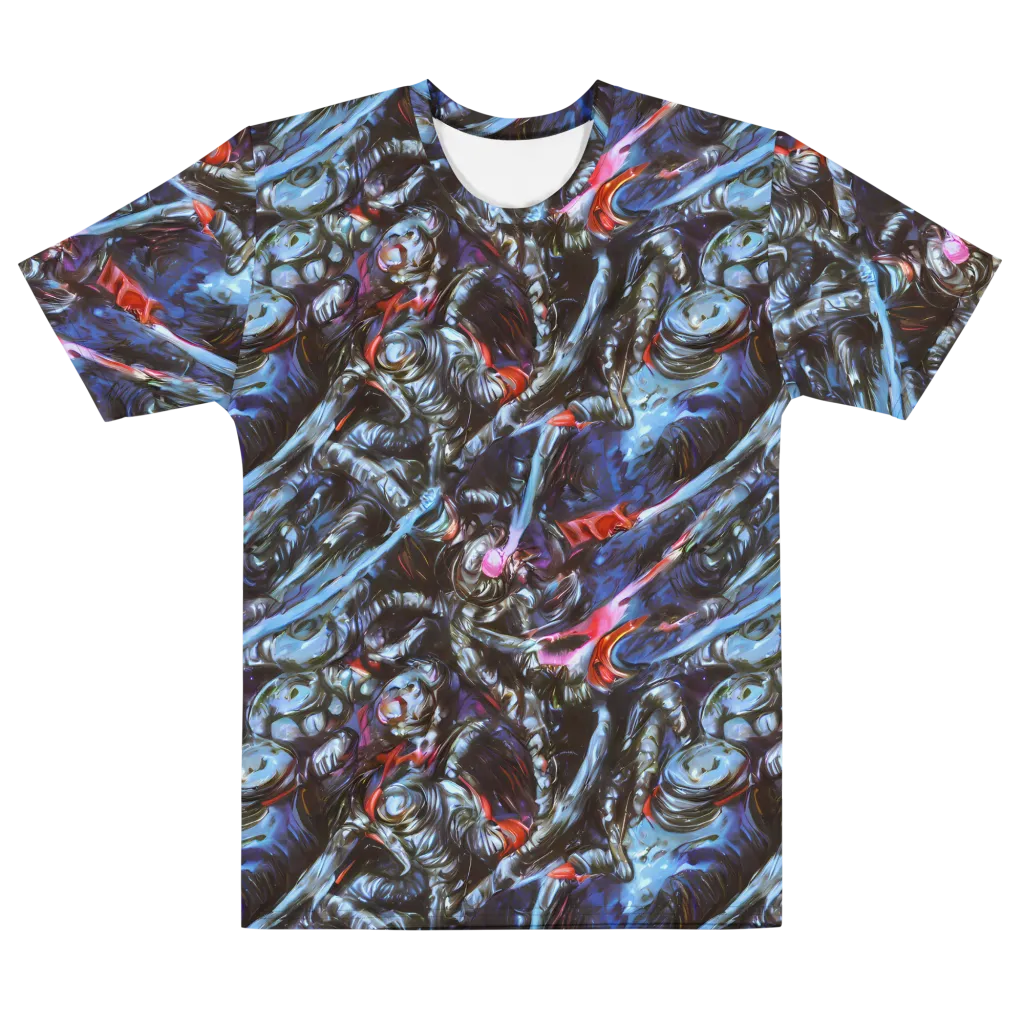 Blackwater Riot on Men's Cotton Crew Neck T-Shirt — Front