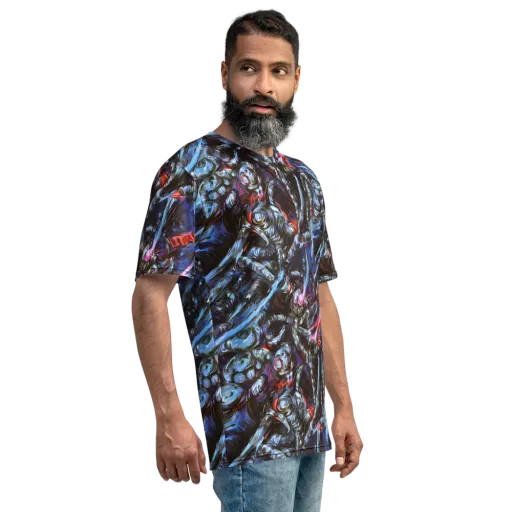 Blackwater Riot on a Men's Crew Neck T-Shirt
