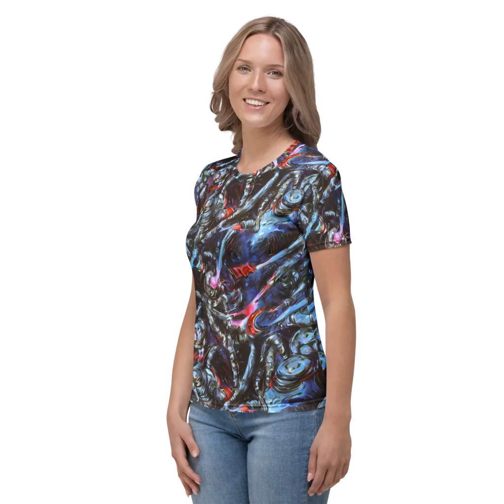 Blackwater Riot on Women's Crew Neck T-Shirt — Left