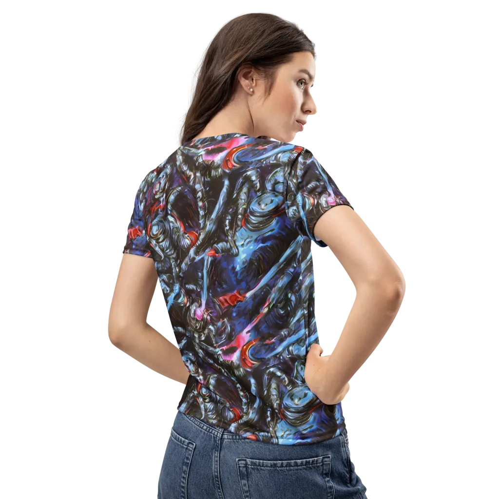 Blackwater Riot on Women's Crew Neck T-Shirt — Back