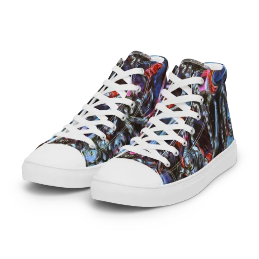 Blackwater Riot on a Women's High Top Canvas Shoes