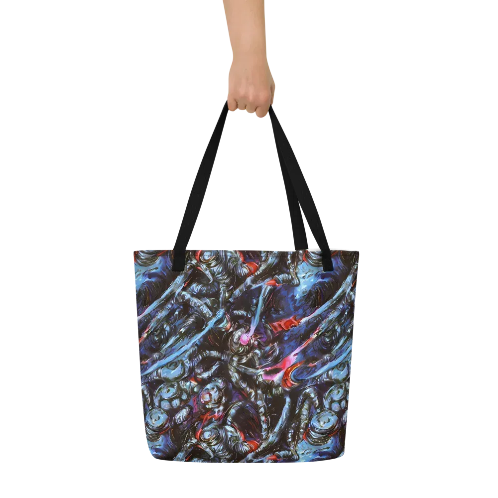 Blackwater Riot on Large Tote Bag W/ Pocket — Front