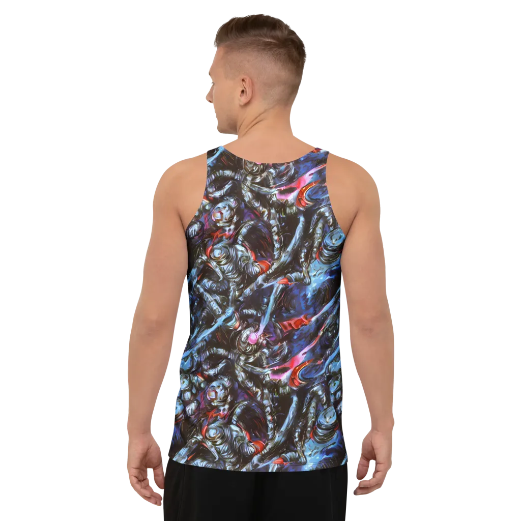 Blackwater Riot on Men's Tank Top — Back