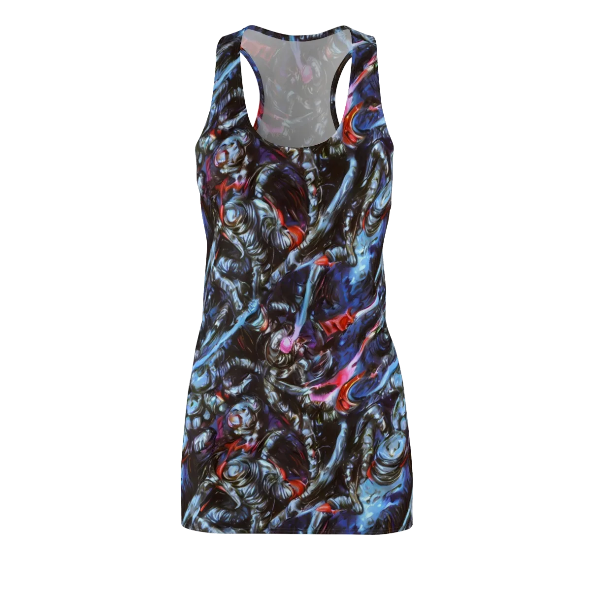 Blackwater Riot on Racerback Dress — Front