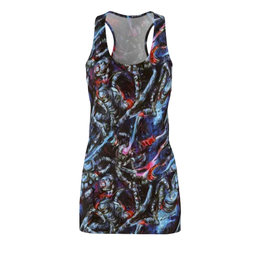 Blackwater Riot on a Racerback Dress